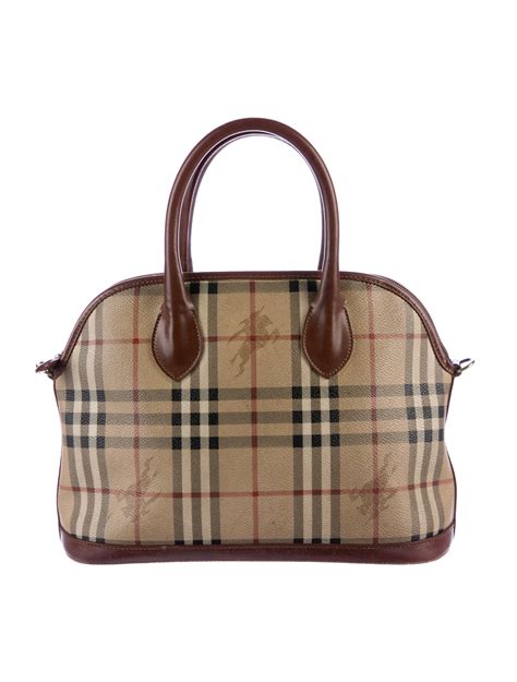 Vintage Burberry Haymarket Bag 